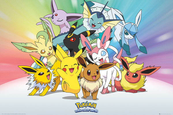 Poster Pokemon - Eevee, Wall Art, Gifts & Merchandise